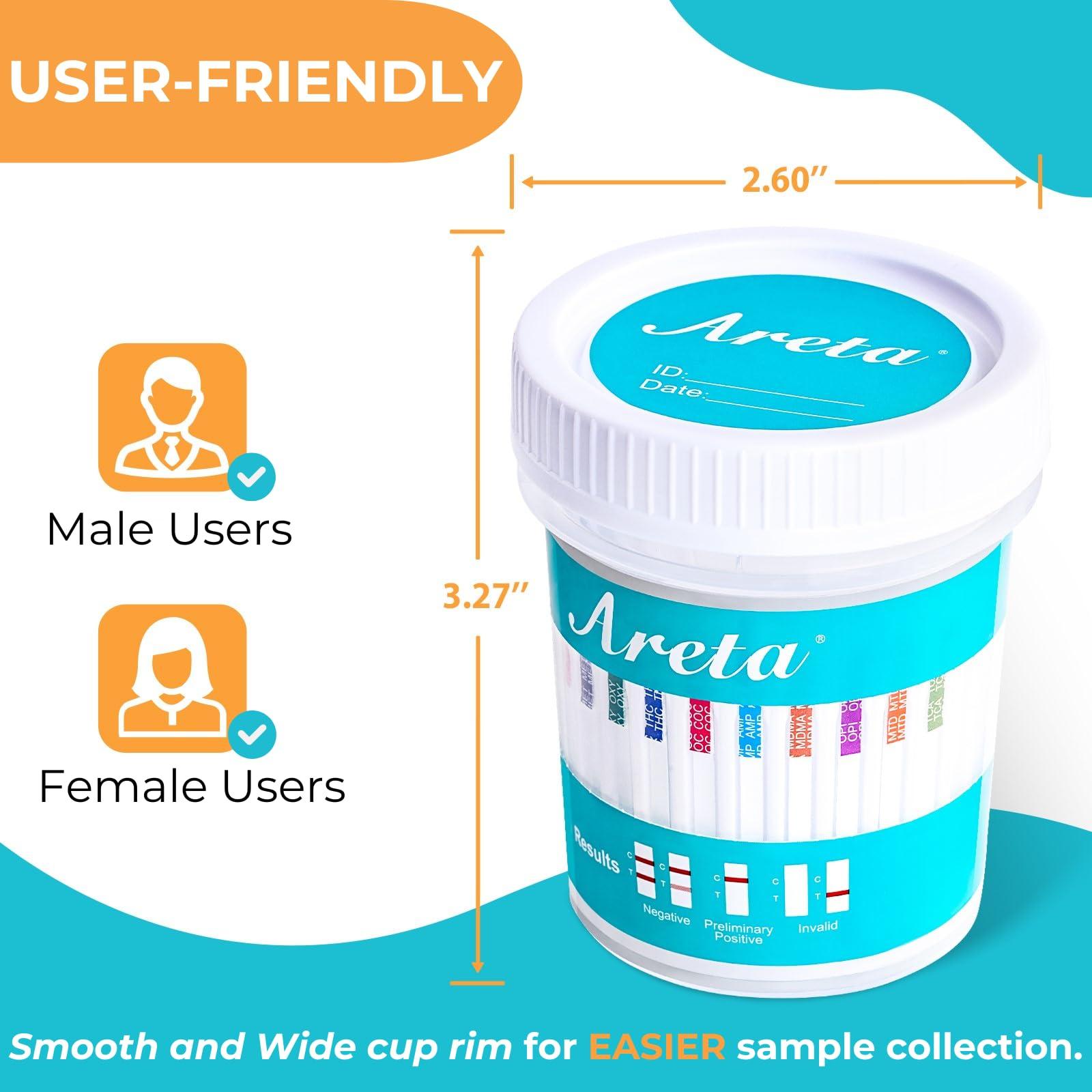 Areta 10 Pack Areta 14 Panel Instant Urine Test Cup ACDOA-1144