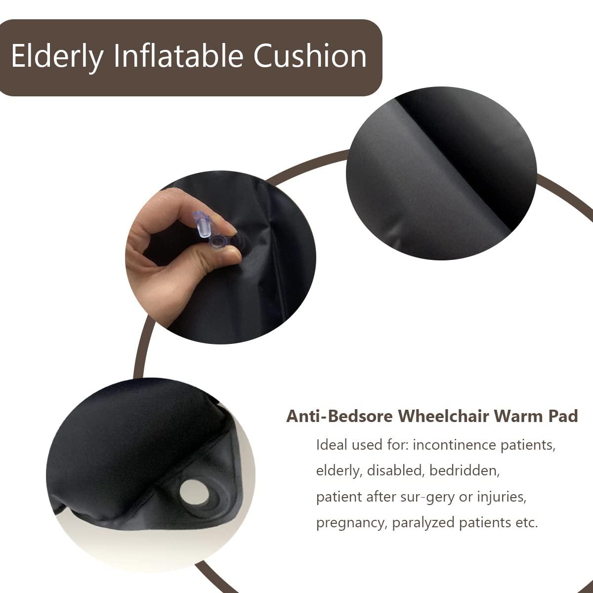 HXCH HXCH Inflatable Cushions - Elderly Nursing Seat Pad for Bedridden Disabled for Pain Relif, Fit for Toilet Chair &Wheelchair, Breathable & Comfort