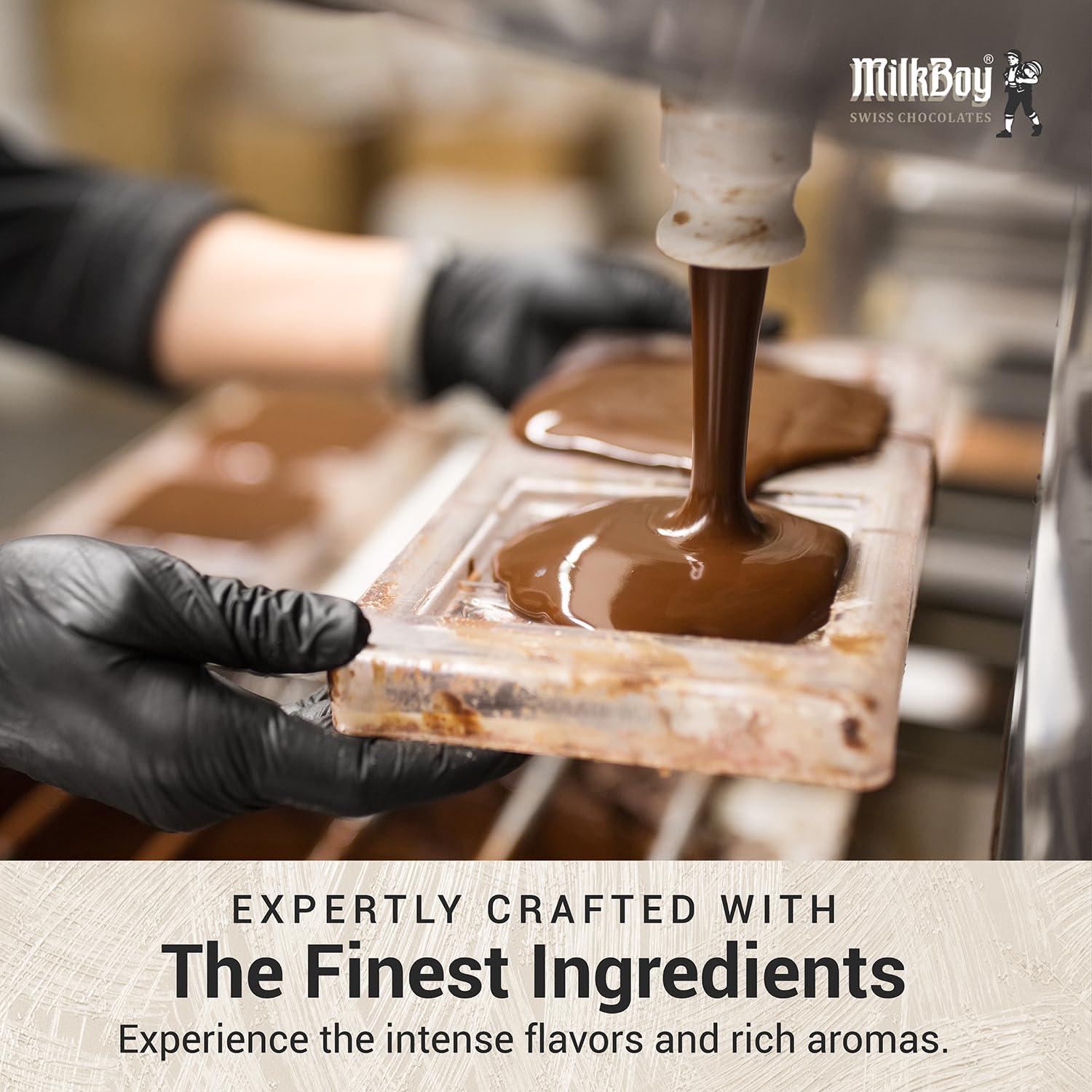 Milkboy Swiss Chocolates Milkboy Swiss 85% Dark Chocolates Variety Pack - Chocolate Bars - Crafted in Switzerland - All Natural, Sustainably Farmed Cocoa - Gluten & GMO Free, Vegan - 3 oz (Pack of 5)