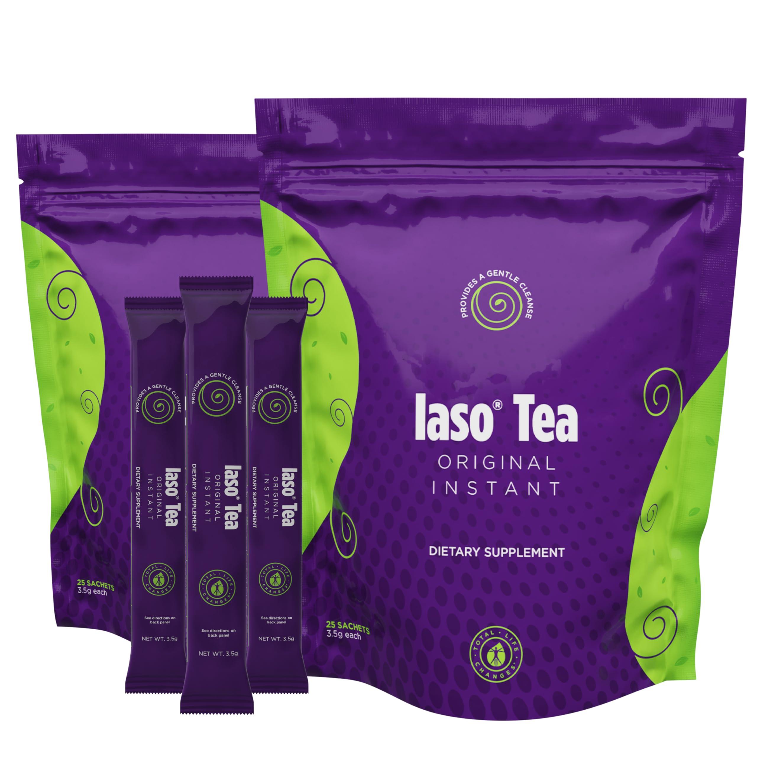 Total Life Changes Total Life Changes Iaso Instant Tea (Original) - Convenient Cleansing Tea for a Balanced Lifestyle, Gentle & Refreshing, 25 Sachets, Pack of 2