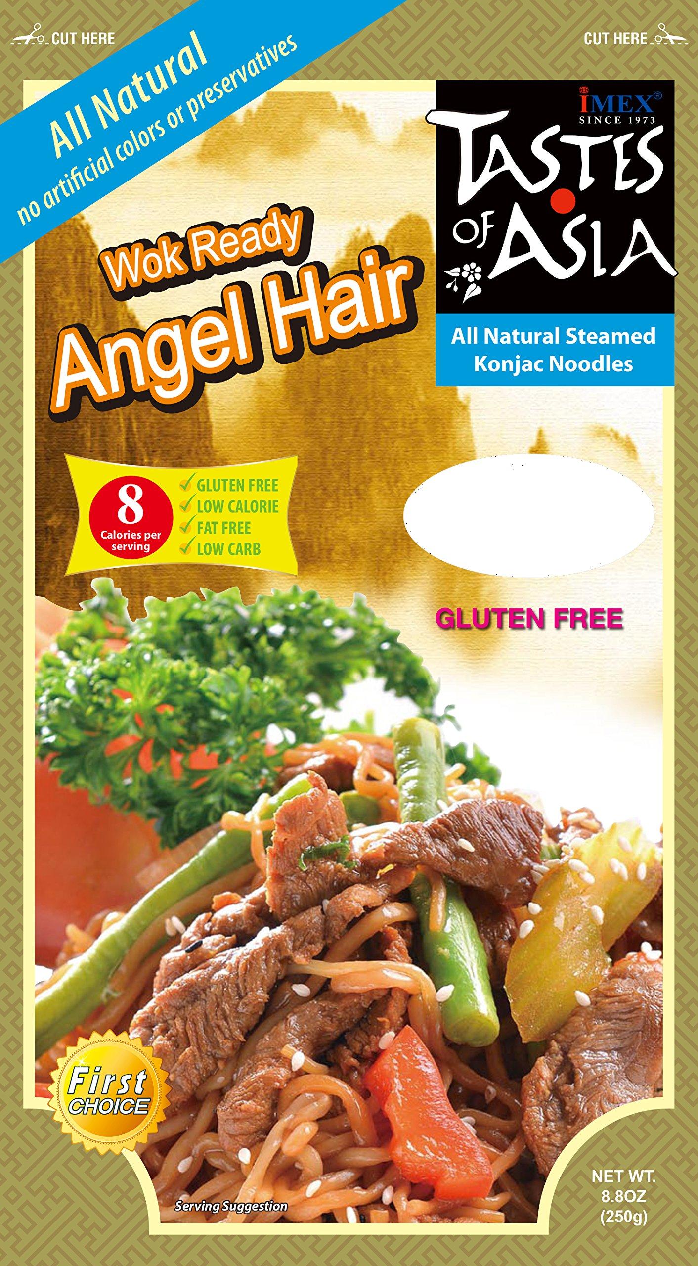 Tastes Of Asia Tastes Of Asia Angel Hair Konjac Pasta, Vegan, 8.8 Ounces (Pack Of 6)