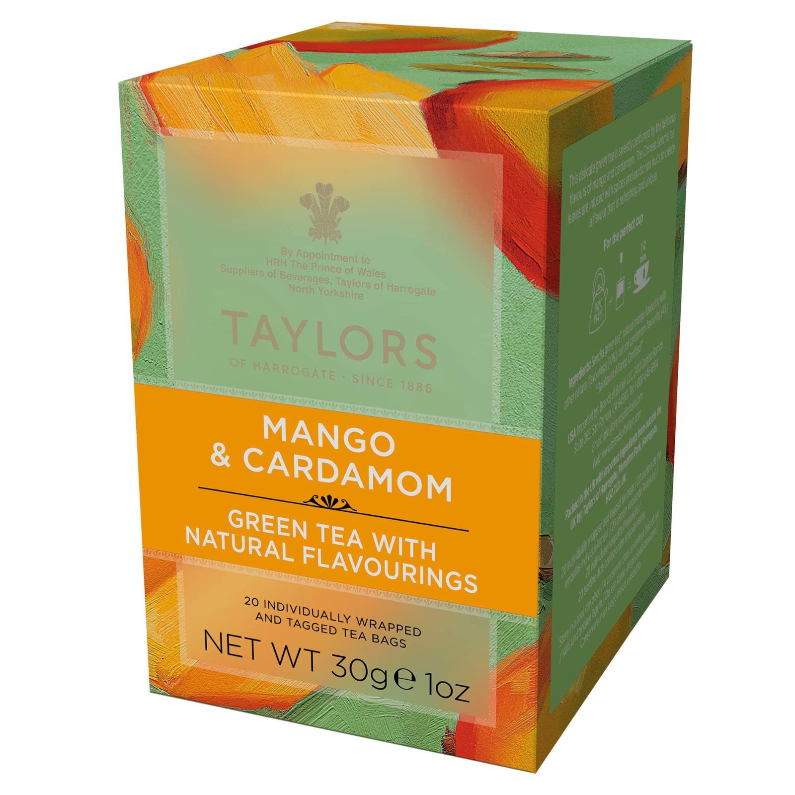 Taylors of Harrogate Taylors of Harrogate Mango & Cardamom Green Tea, 20 Teabags (Pack of 6)