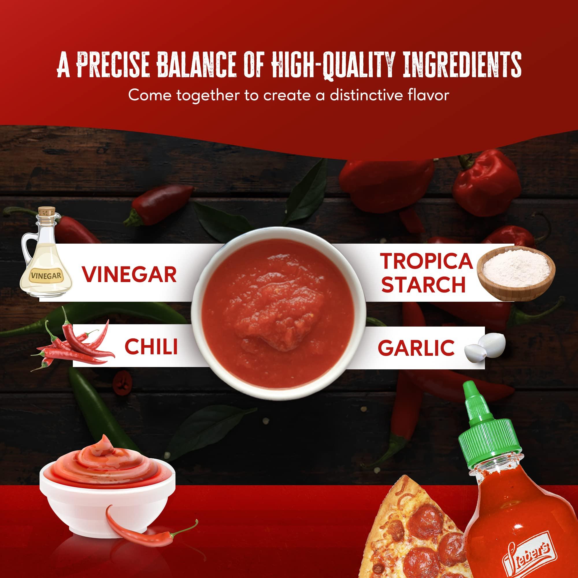 LIEBERS Lieber\'s Sriracha Hot Chili Sauce, Authentic And Delicious, Non-GMO, No MSG, Gluten-free, Cholesterol-free, and Vegan, NET WT. 1 lb (454g)