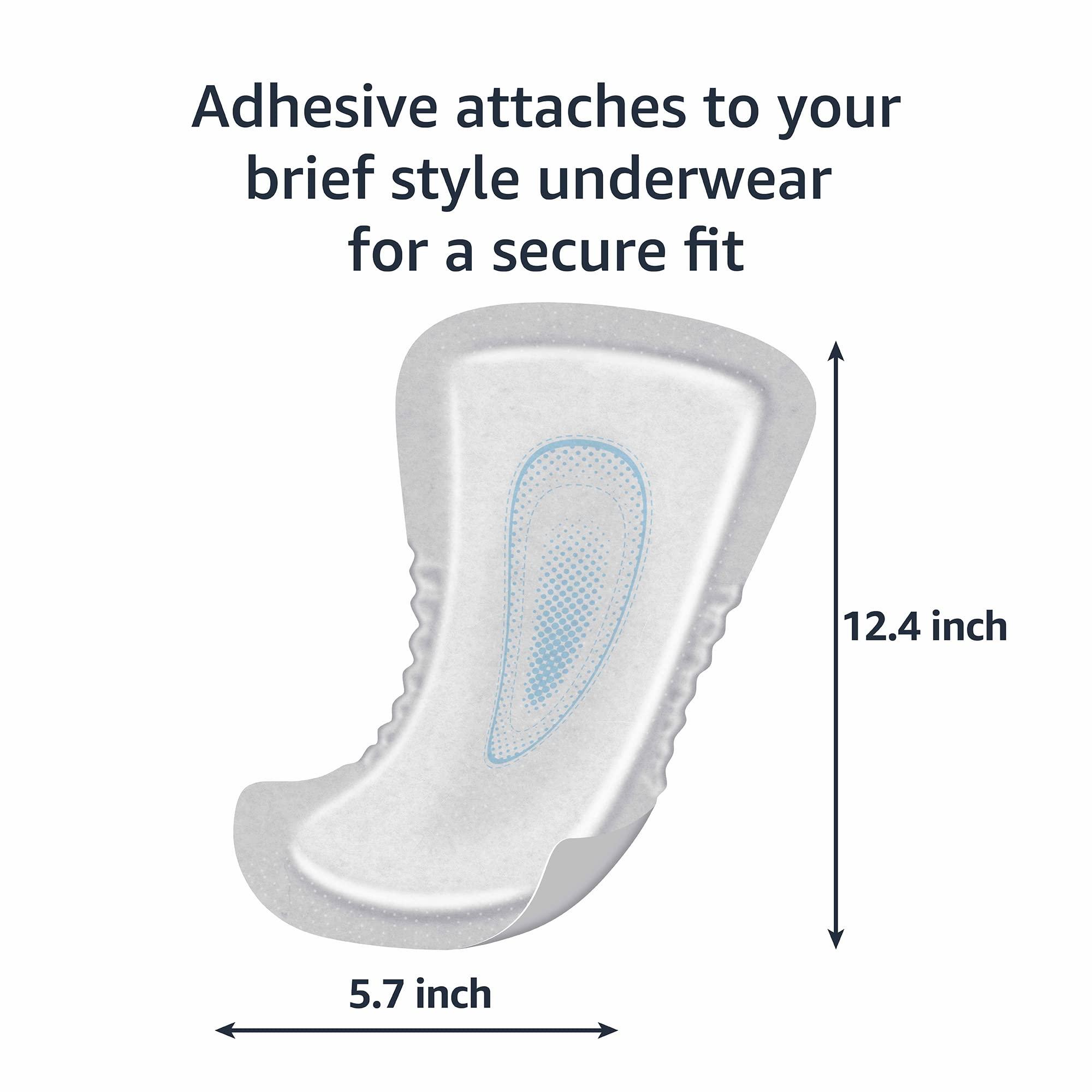 Amazon Basics Amazon Basics Men\'s Incontinence Guards, Maximum Absorbency, 52 Count, (1 Pack of 52)