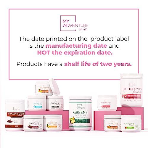 My Adventure to Fit Green Superfood Powder for Digestion & Gut Health - Keto Friendly Superfood Greens Blend Powder for Immune Support - Powdered Greens Supplement for Immune Boost - Apple Banana Flavor