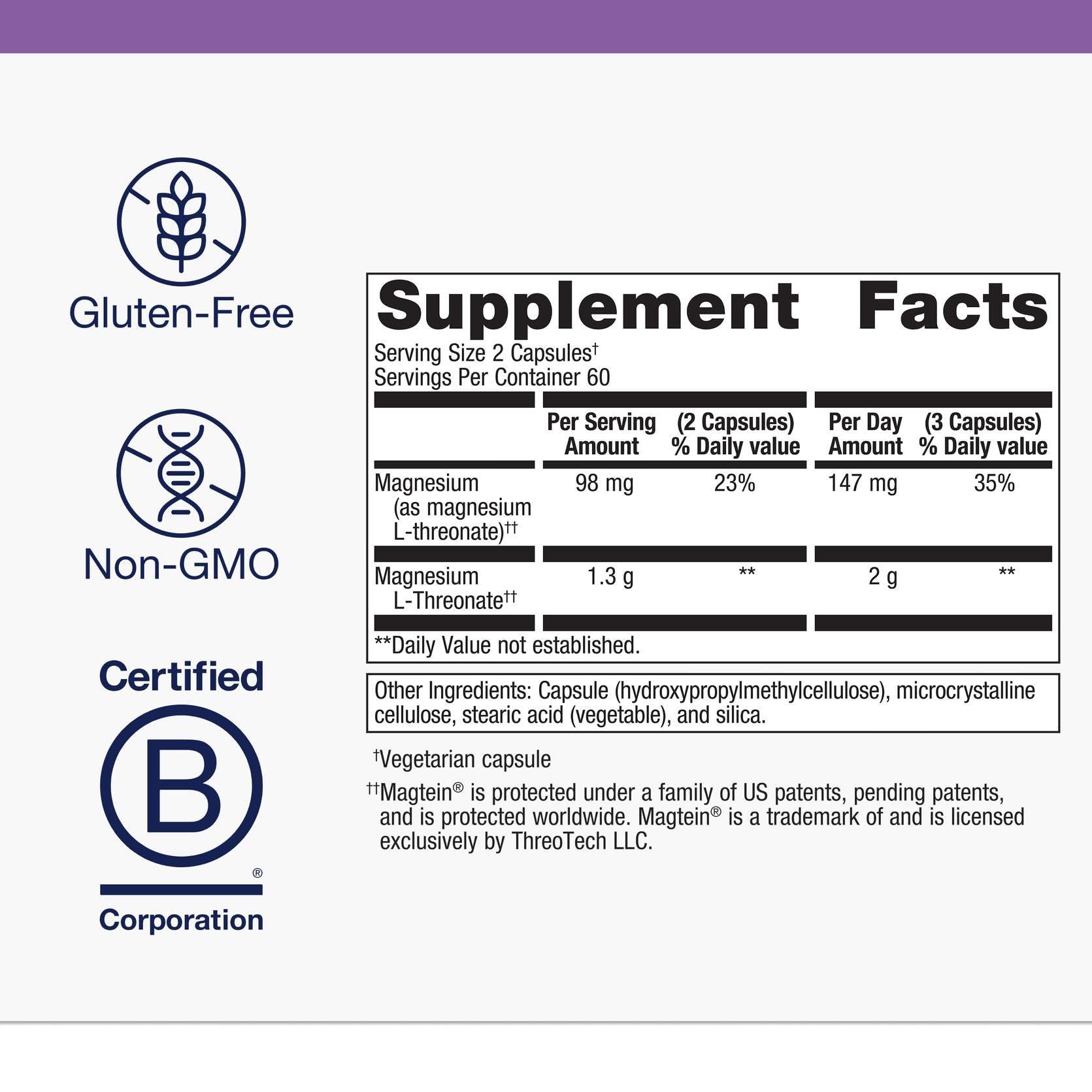 UooEA Metagenics Mag L-Threonate - 120 Count