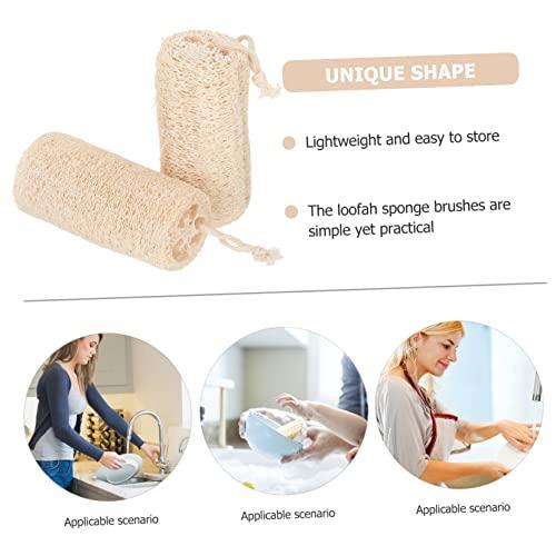 Levemolo Levemolo 8 Pcs Loofah Dishcloth Kitchen Cleaning Sponge Exfoliating Body Scrubber Skin Scrubber Loofah Dish Scrubber Cup Bath Loofahs Kitchen Supplies Natural Multi-Purpose Brush