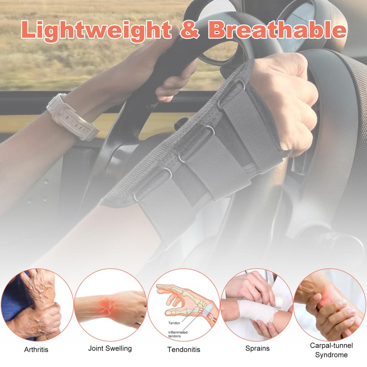 Honarry Honarry Wrist Brace with Thumb Spica Splint for De Quervain\'s Tenosynovitis, Tendonitis, Arthritis, Sprains, Carpal Tunnel Pain (Left-Small)