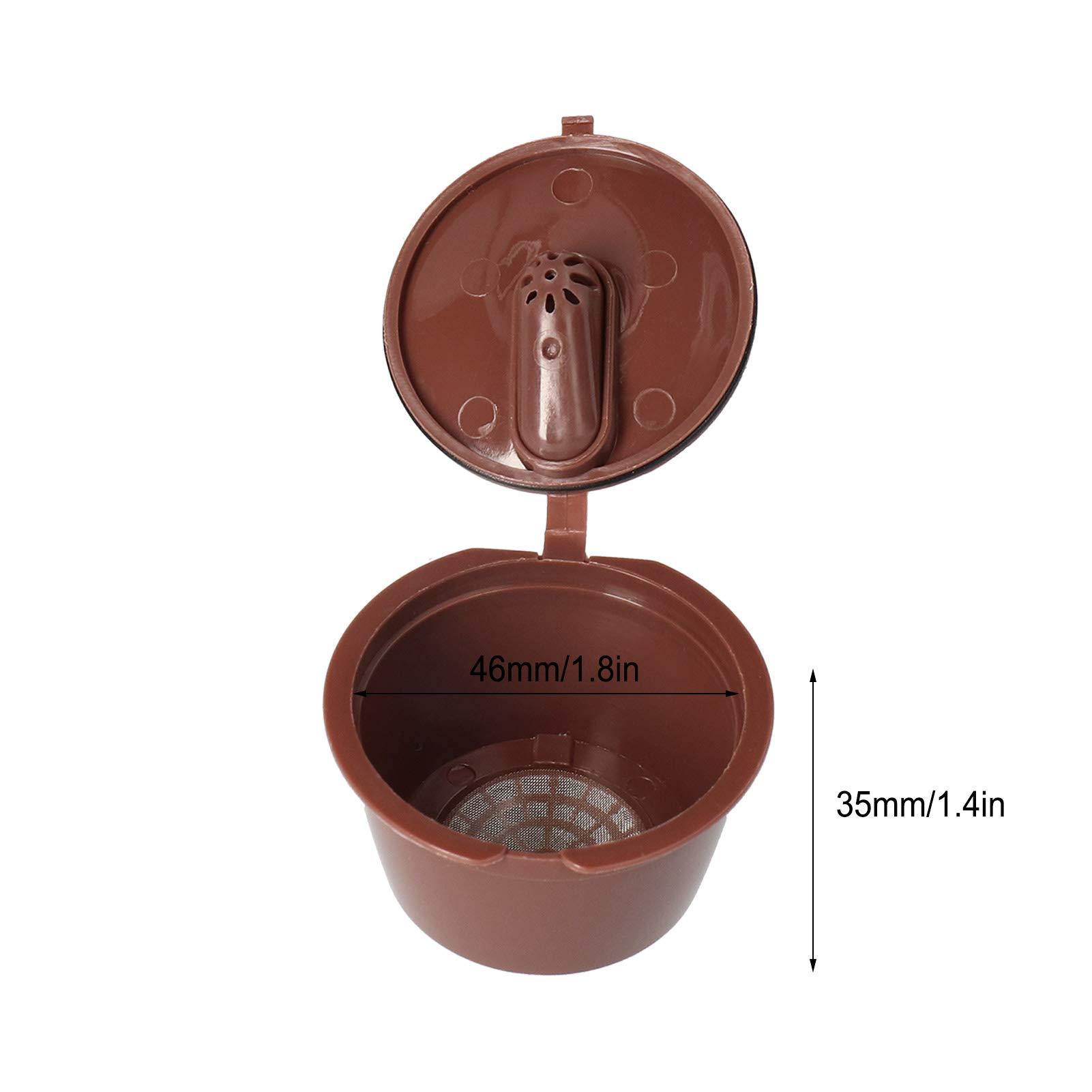 Yosoo Reusable Coffee Capsule Set for, Refillable, Easy to, Great Coffee Maker Tool (51-100ML)