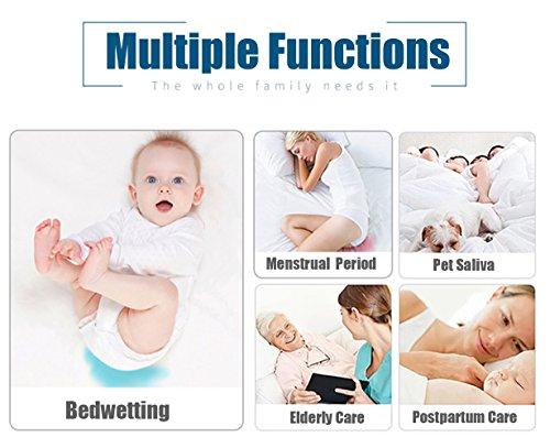 Liveinu Liveinu Plush Fleece Incontinence Underpads Waterproof Reusable Incontinence Bed Pad Washable Incontinence Underpads 8 Cups Absorbency Mattress Protector for Adults, Kids and Pets Beige 35"x70"