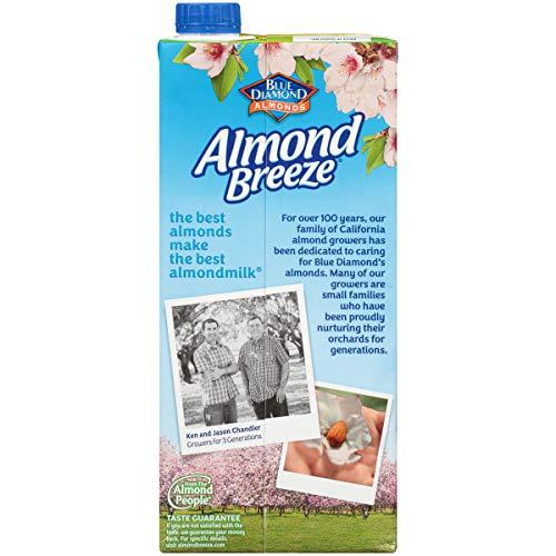 Blue Diamond Almonds Almond Breeze Dairy Free Almondmilk, Original, 32 Fl Oz (Pack of 12)