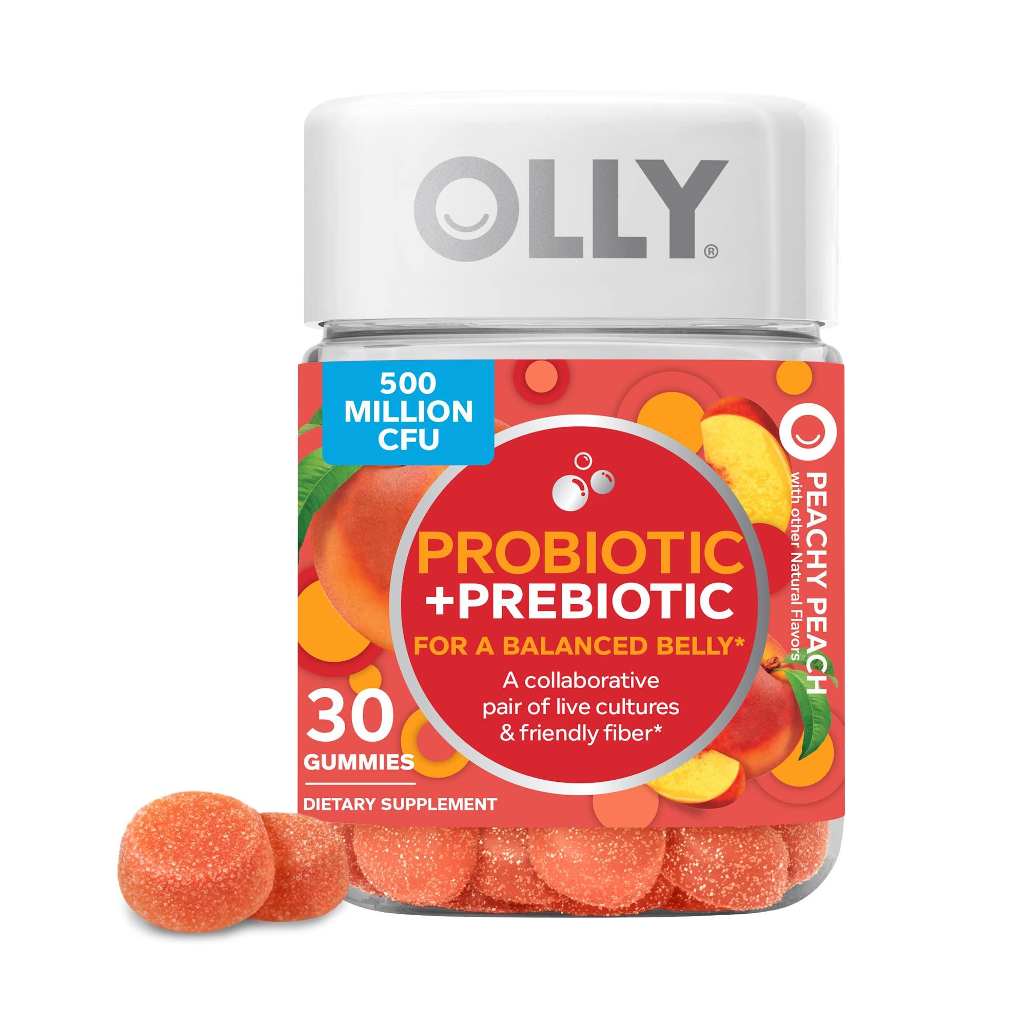 OLLY OLLY Undeniable Beauty Gummy for Hair, Skin, Nails (Grapefruit, 60 Count) Women\'s Multivitamin Gummy (Berry, 90 Count)