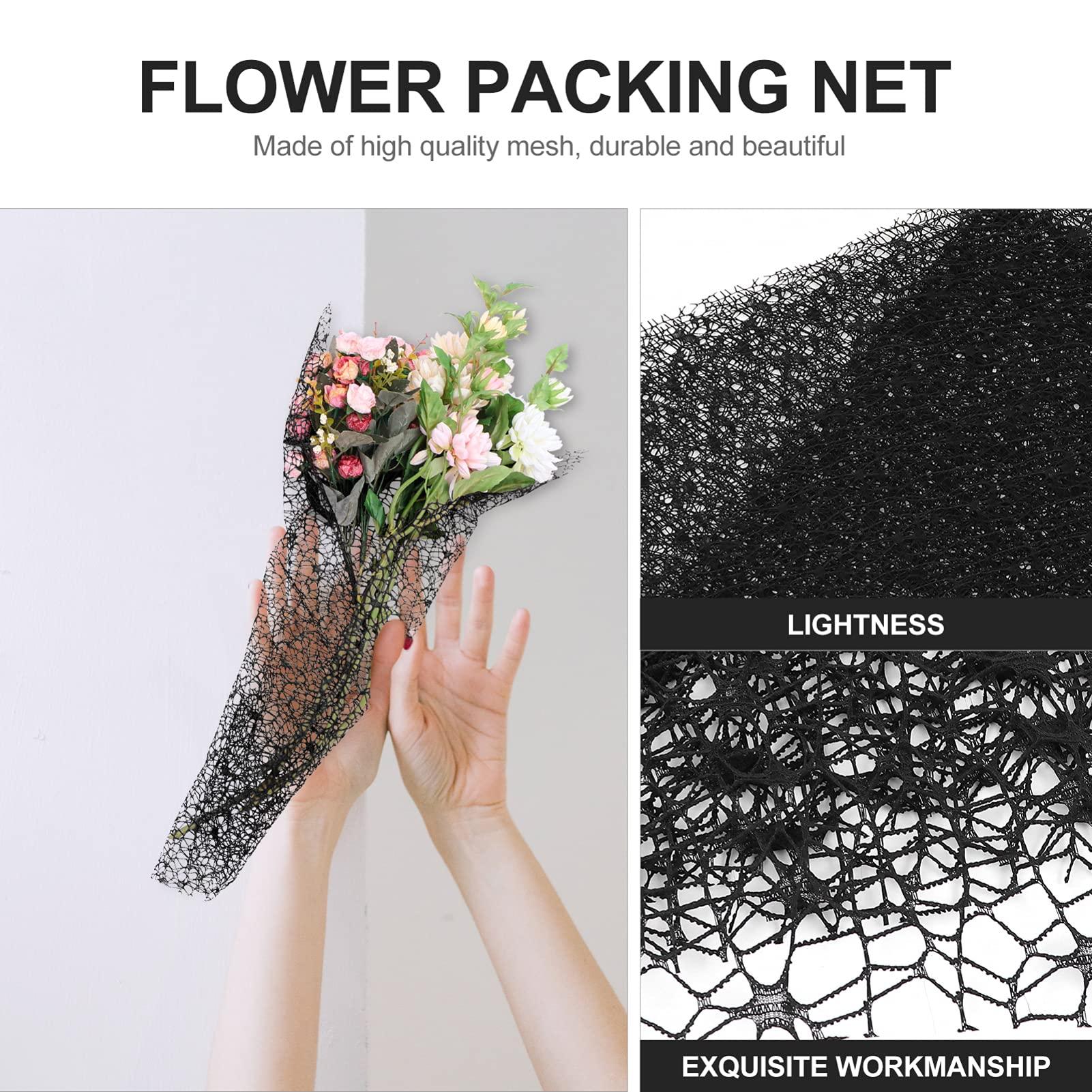 Ciieeo Ciieeo 10 Sheets Bouquet Wrapping Net Bouquet Packing Mesh Bouquet Wrapping Paper - Tissue Folding Paper Sugar Wrapper Candy Wrappers Flower Bouquet Wrapping Mesh Flowers Coarse Mesh