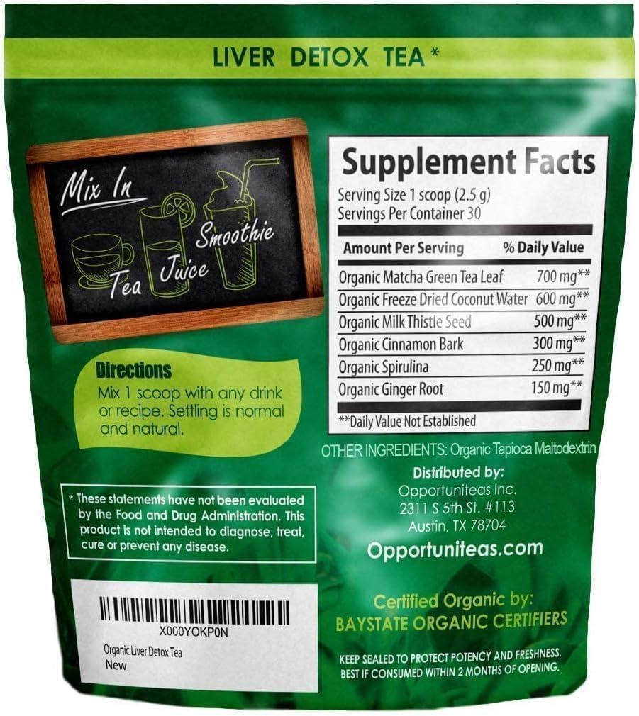 Opportuniteas Opportuniteas Grass Fed Unflavored Whey Protein & Liver Detox Matcha Tea - Support your muscles while cleansing your liver - Bundle