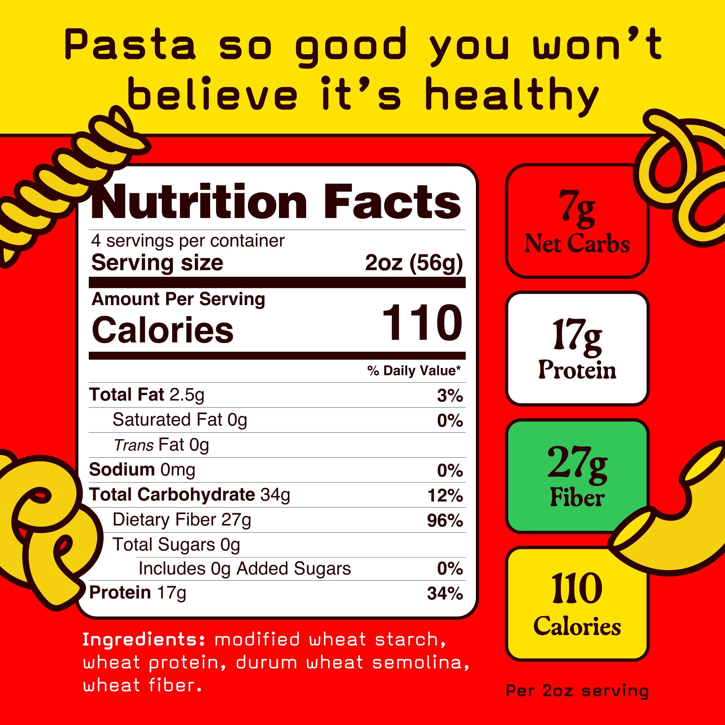 Pete\'s Pasta Pete\'s Pasta 3 Pack Elbow Noodles Pasta 8oz 7g Low Carb Pasta 17g High Protein Pasta Authentic Italian Keto Pasta Noodles Healthy Low Calorie Elbow Pasta Wheat Pasta Imported from Italy