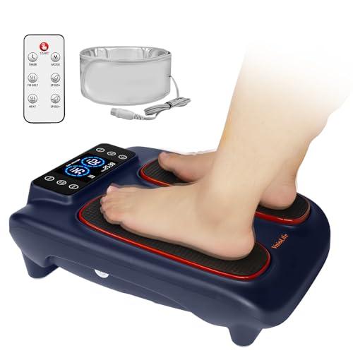 VnioLife Electric Foot Massager with Heat for Neuropathy Plantar Fasciitis Pain FSA HSA Eligible Vibration Shiatsu Heated Foot Massager Pain Circulation Feet Massager for Pain Relief Improve Muscle Relaxation