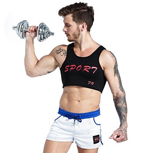 IYUNYI IYUNYI Men's Neoprene Brace Vest Chest Support Strap Protective Gear Fitness Sports Injury Prevention and Recovery (M)