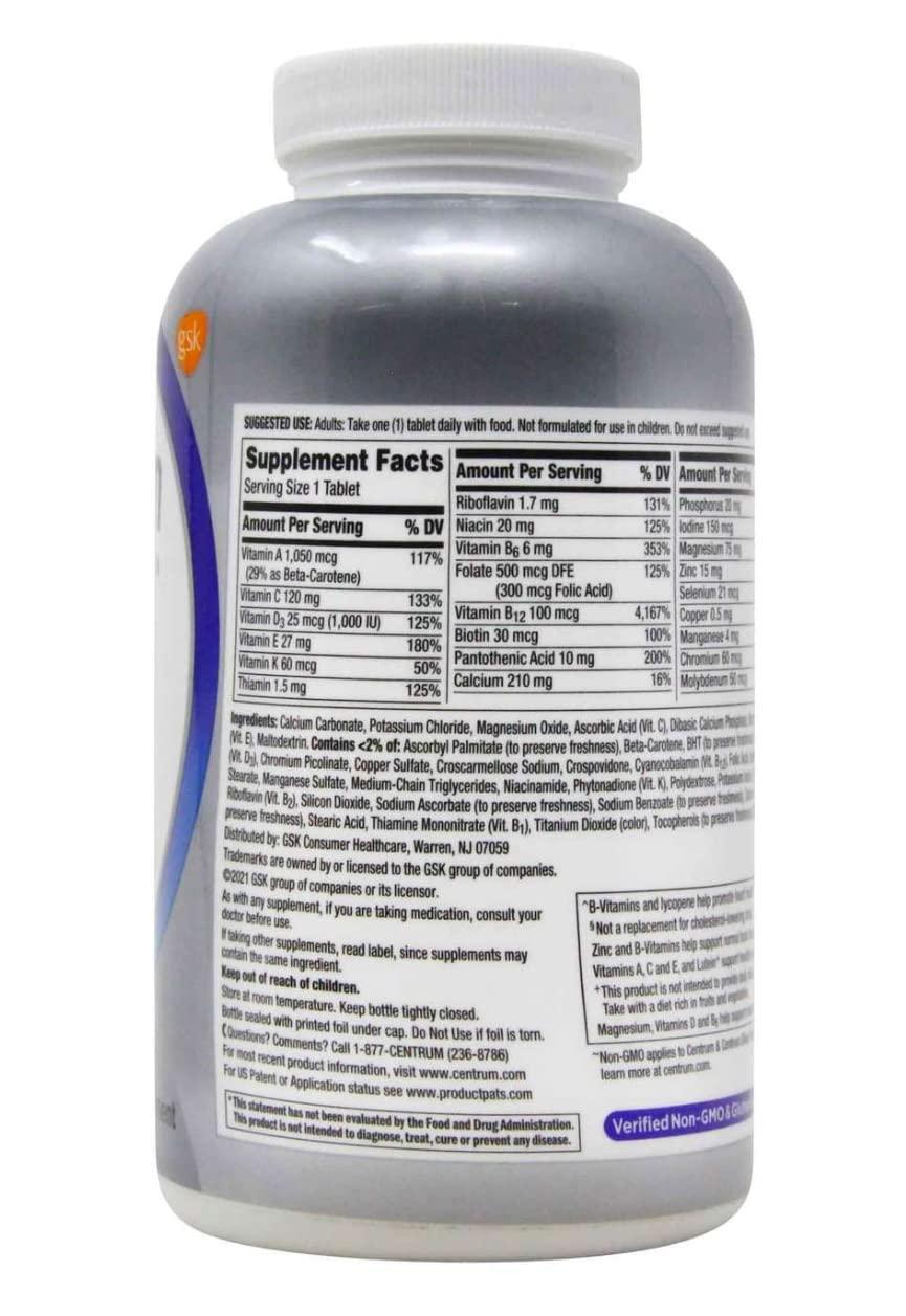 Centrum Centrum Men 50+ Multivitamin Tablet Age 50 and Older 275ct