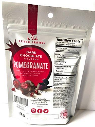 Natural Cravings Natural Cravings Chocolate Covered Pomegranates - One 7 ounce Package of Dark Chocolate Covered Pomegranates - Delicious!