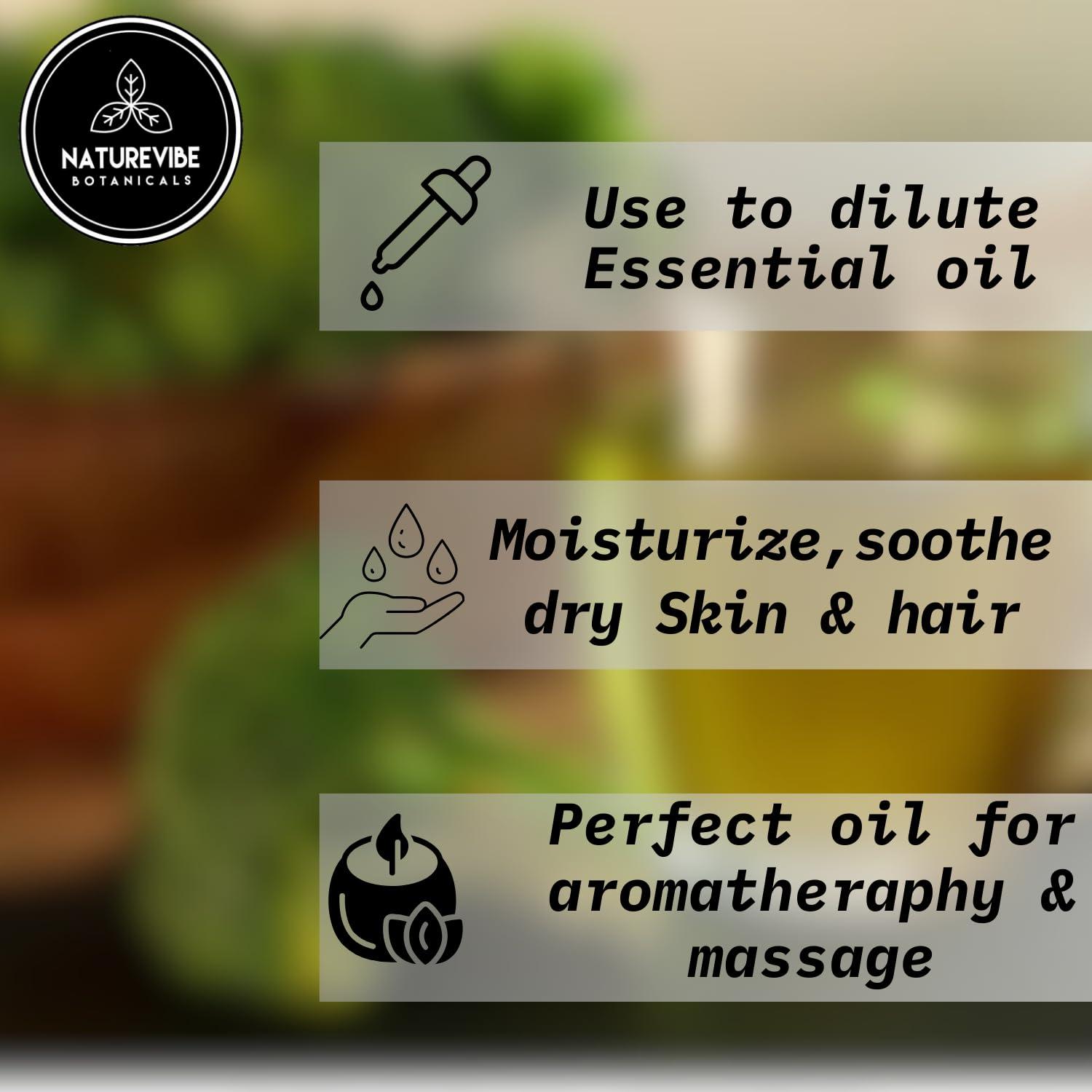 Naturevibe Botanicals Naturevibe Botanicals Geranium Water 32 oz and Broccoli Oil 32 oz | 32oz Carrier Oils Combo