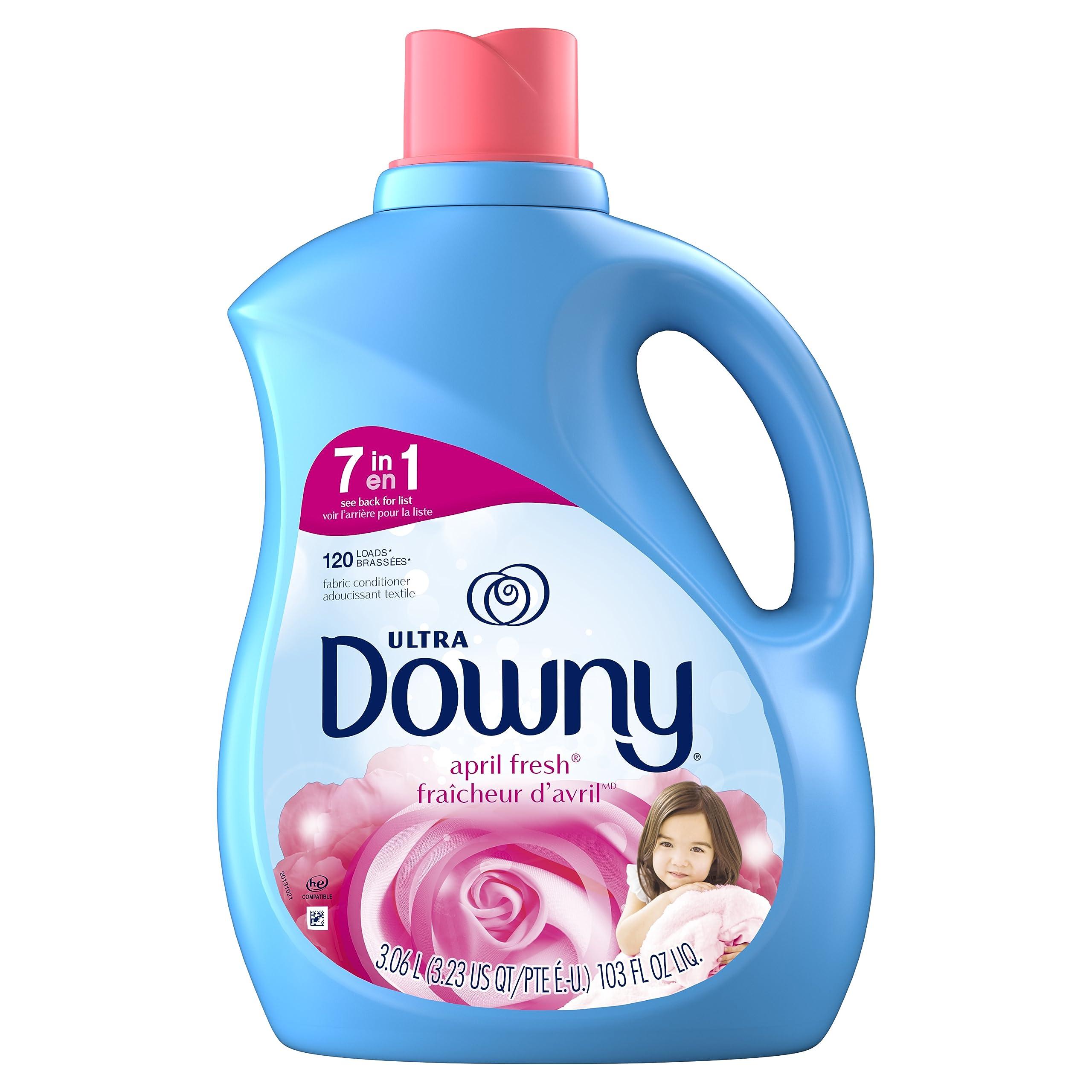 Downy Downy Ultra Laundry Fabric Softener Liquid, April Fresh Scent, 120 Loads