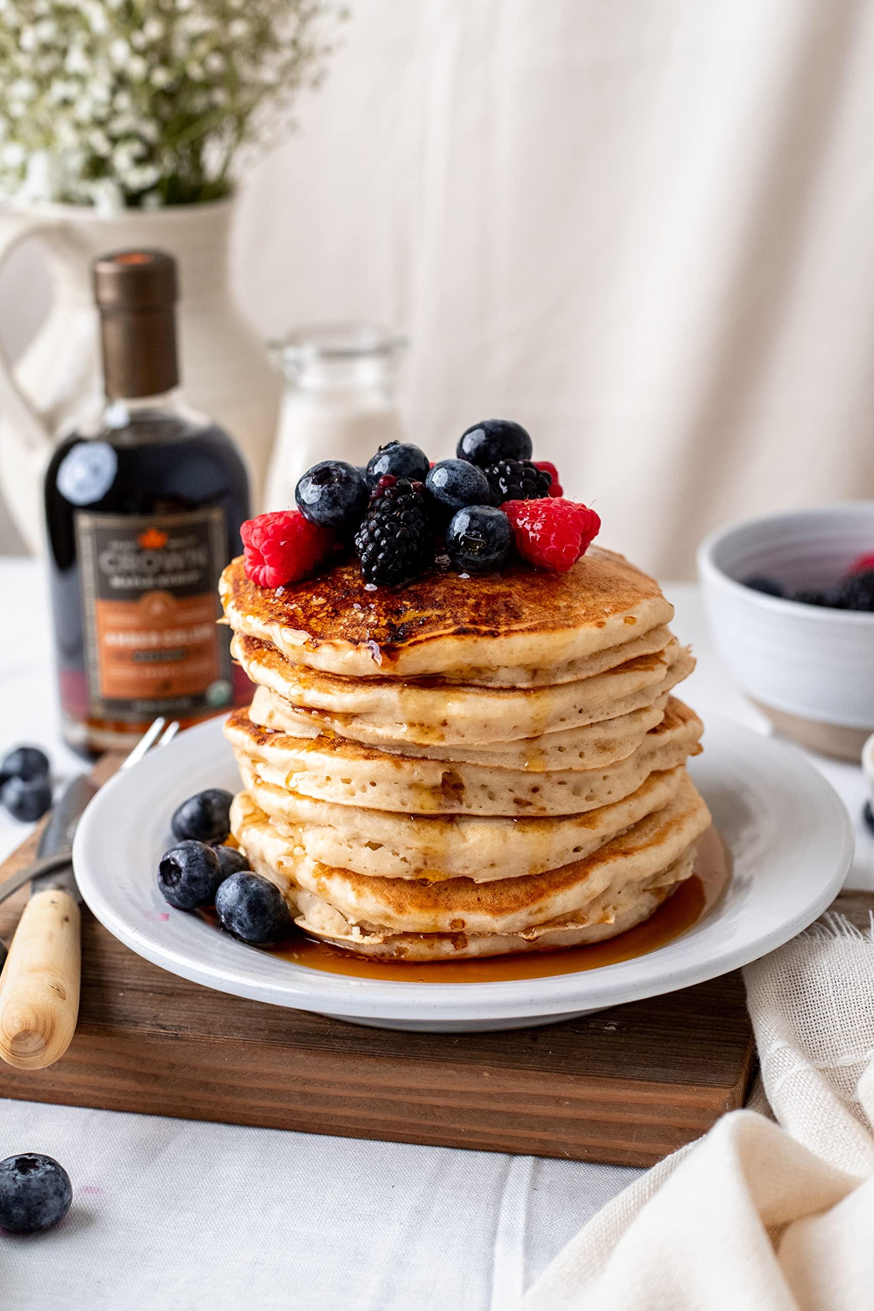 Crown Maple Crown Maple Amber Color, Rich Taste Organic Maple Syrup, Flavor Marinades, Cocktails, Pancakes, Squash & Bacon, 12.7 Fl OZ (Pack of 6)