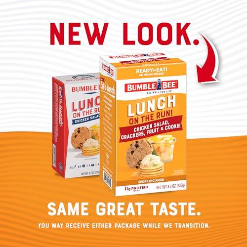 Bumble Bee Bumble Bee Lunch On The Run Chicken Salad with Crackers Kit, 8.2 oz - Ready to Eat, Includes Crackers, Cookie & Mixed Fruit - Shelf Stable & Convenient Source of Protein
