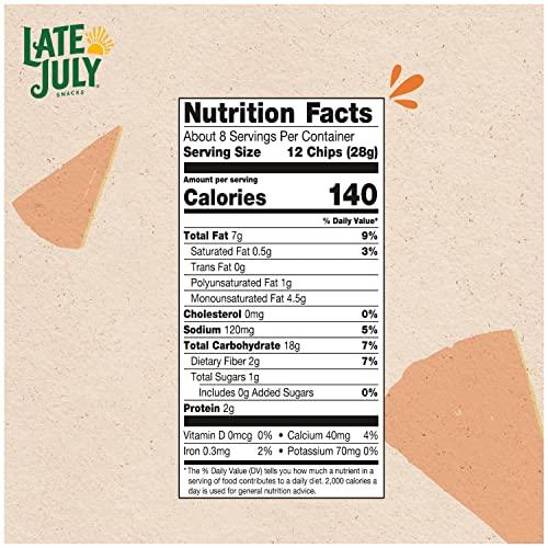 Late July Late July Snacks Nacho Cheese Tortilla Chips, 7.8 Oz