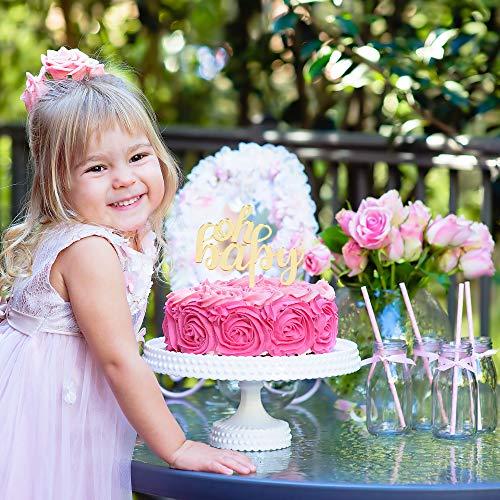 waway AERZETIX Oh Baby Cake Topper Gold Glitter 1st Baby Shower Newborn First Birthday Party Decoration