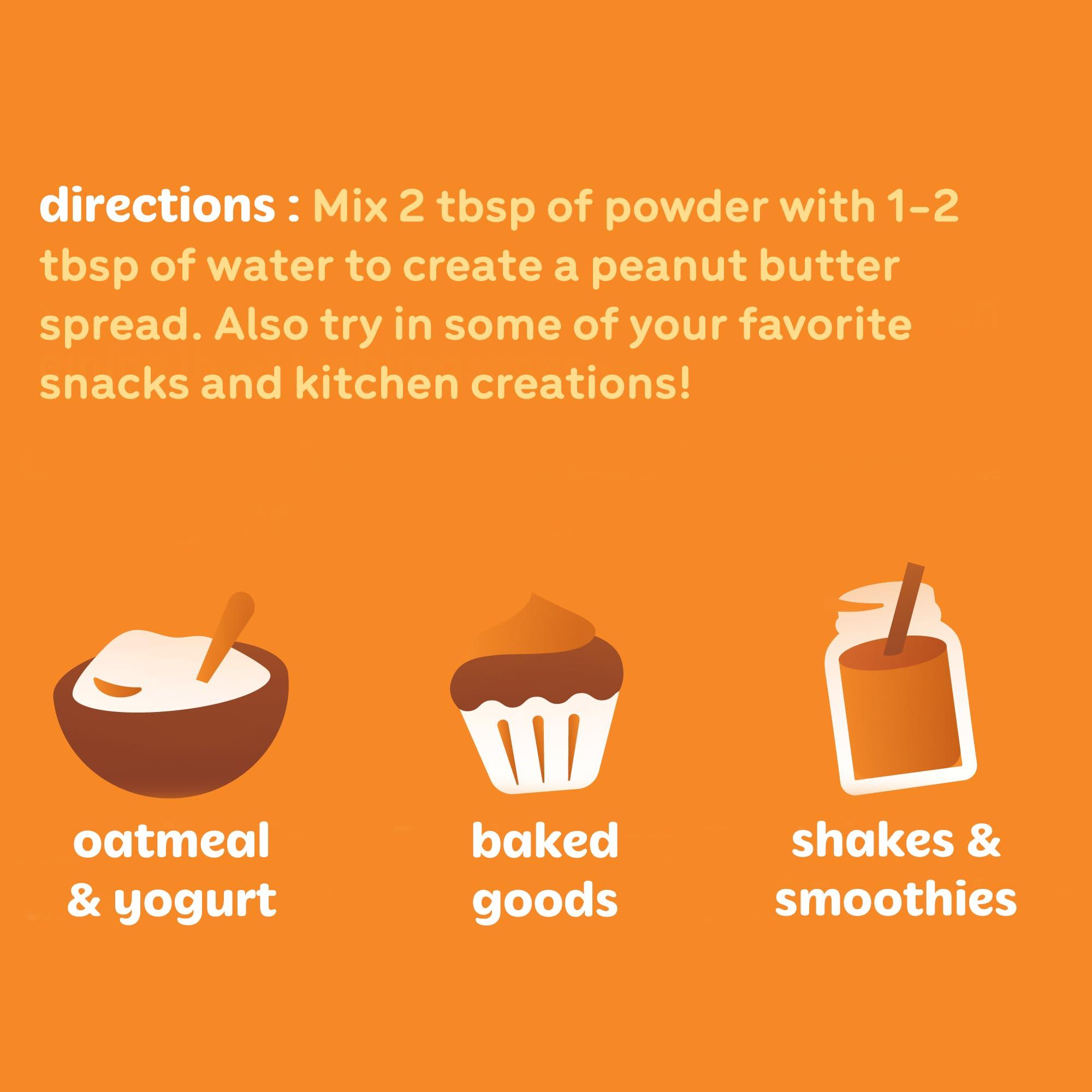 Tru-Nut Tru-Nut Peanut Butter Powder - Made with Natural Ingredients - Vegan, Low Carb, Gluten Free, Non GMO - Low Calorie Peanut Butter Protein Powder - Peanut Butter Flavor, 16oz