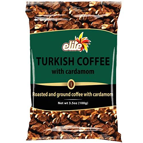 ELITE Elite Turkish Coffee with Cardamom, 3.5 oz (3 Pack)