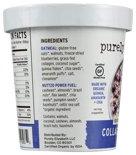 purely elizabeth purely elizabeth Oats Blueberry Walnut Collagen Protein, blueberry walnut, 2 Ounce