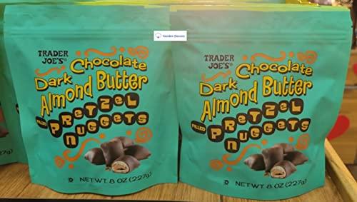 Trader Joe's2 Trader Joe's2 Trader Joe’s Dark Chocolate Almond Butter Filled Pretzel Nuggets 8oz 227g (Two Bags)