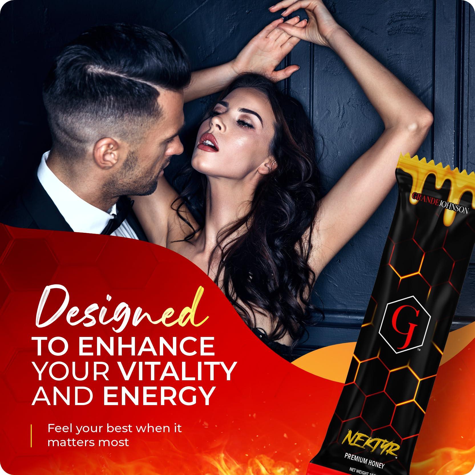 Grande Johnson Grande Johnson - Nektyr - Organic Premium Natural Pure Honey with Jelly Bee Pollen - Pack of 3