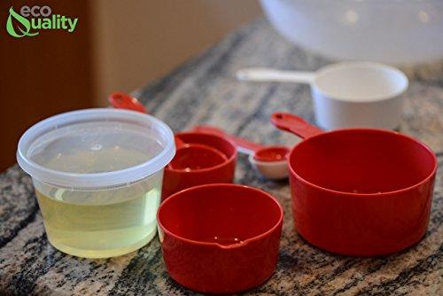 EcoQuality 16 oz - 25 Count - Plastic Soup Containers with Cutlery for Meal Prep, Soup, Deli Containers, Lunch, Togo, Microwave Safe, Dishwasher Safe Containers, Heavy Duty Clear Plastic BPA Free (16 Ounce)