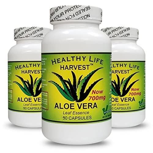 Healthy Life Harvest Healthy Life Harvest ICAloe Capsules - IC Supplements, Non-GMO, Interstitial Cystitis for 30 Years- Vegetarian - Each bottle has 90 - 700mg caps