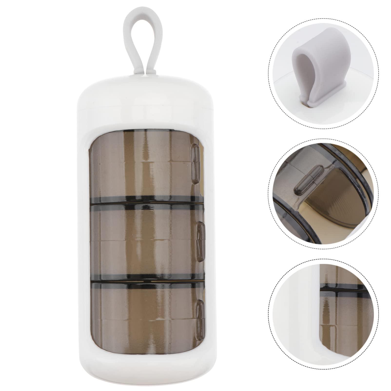 Alipis Alipis 3 Pcs Pill Storage Box Creative Pill Holder Plastic Container Purse Pill Case Purse Holder Mini Pill Organizer Storage Case Travel Tablet Plastic Abs White Medicine Chest