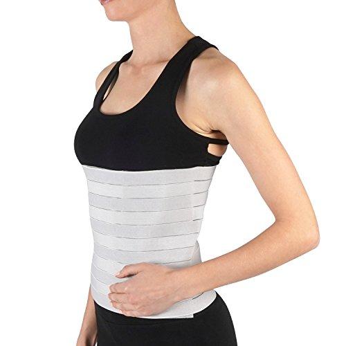 Soles Soles Compression Abdominal Binder, Post-Surgical and Postpartum Belly Wrap, Adjustable Belly Wrap Supports Muscle & Skeletal Stability, Unisex, One Size Fits Most