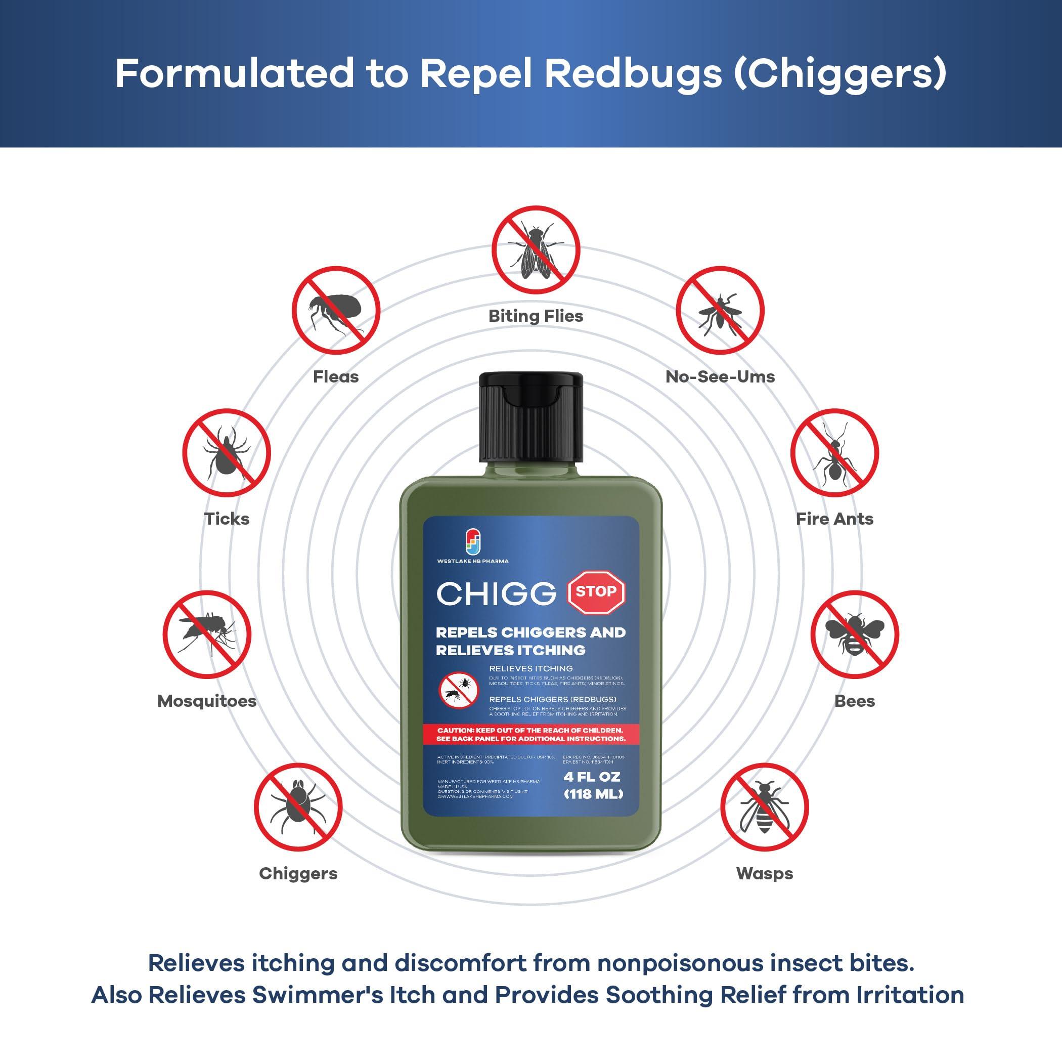 Westlake HB Pharma Westlake HB Pharma Chigg-Stop Relieves Itching and Repels Chiggers, 4 Oz (1 Bottle)