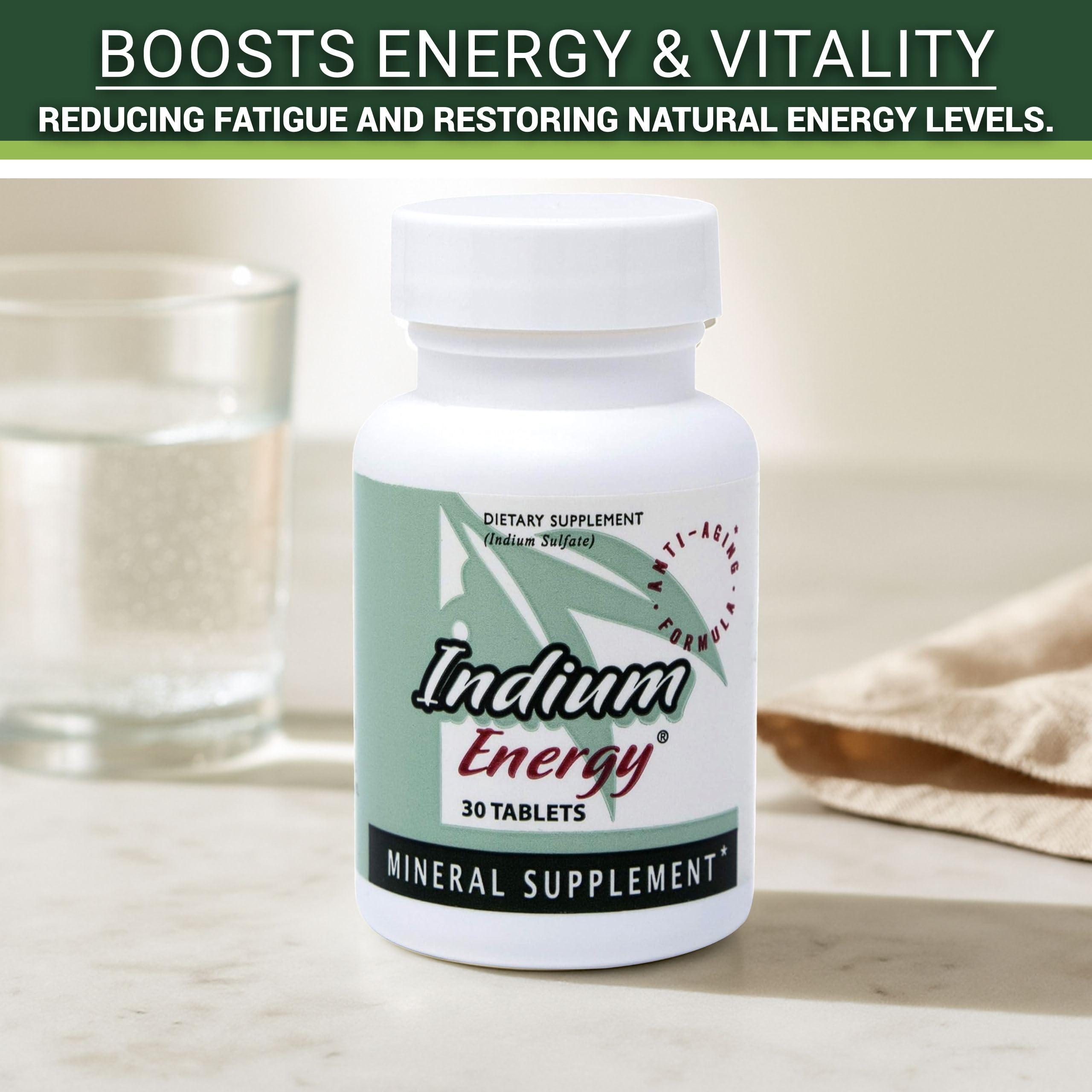 EAST PARK East Park Research - Indium Energy - All Natural Indium Powerful Anti-Aging Support - Helps Increase Energy and Supports Mental Clarity, Sleep, Joints and Overall Sense of Well-Being - 30 Capsules