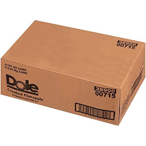 Dole Dole Crushed Pineapple in Juice, 107 Ounce Cans (Pack of 6)