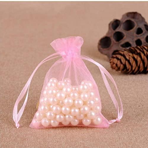 ST4U Organza Bags 50pcs Small Jewelry Pouches Gift Bags Drawstring Bags Mesh Sachet Bags for Wedding Favour Party Gift Candy Packing