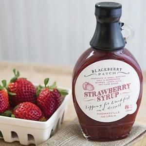 Blackberry Patch Strawberry Syrup 3 Ingredients - Blackberry Patch 8 oz Bottle – Oprahs Favorite Things 2014, Small Batch & Handmade in Georgia, Perfect on Pancakes, Waffles & French Toast, Great Dessert Topping!
