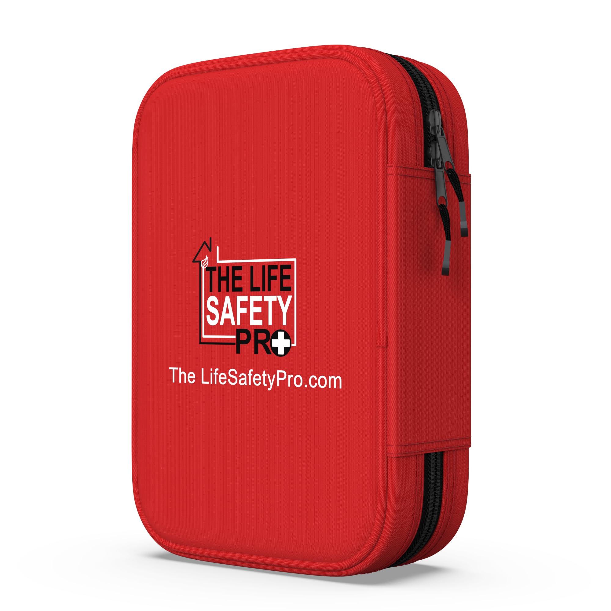 The Life Safety Pro Small, First Aid and CPR Kit for children, toddler, and kids. Large Variety of Bandages to fit your childs injuries. Perfect travel first aid kit, Diaper Bag, Backpack, Car, and More. Quick and Effect