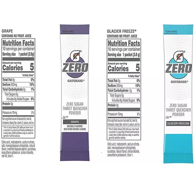 Gatorade Gatorade G Zero Powder Variety Pack - 40 count - Sugar-Free Hydration with Essential Electrolytes