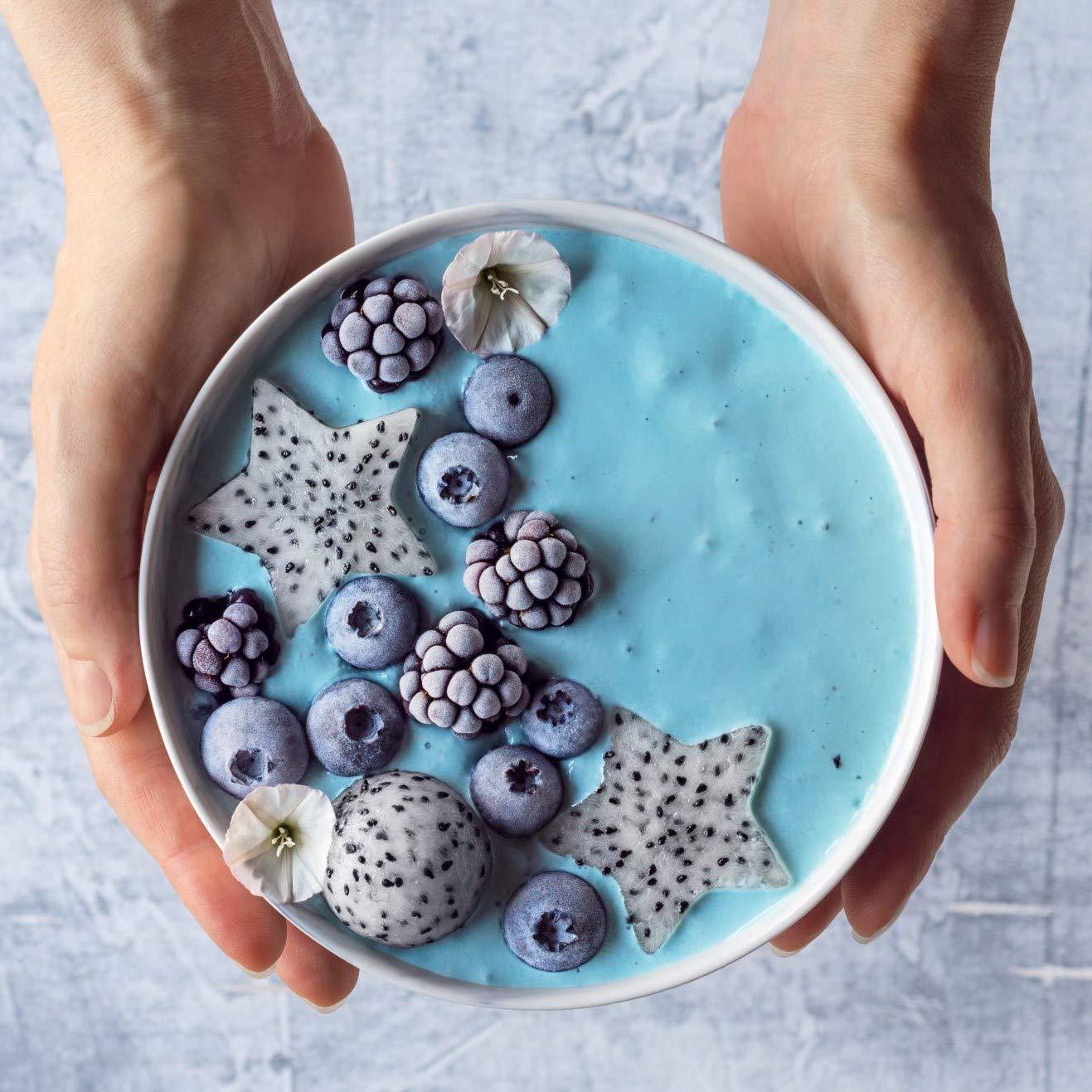 Ellie\'s Best Organic Blue Spirulina Powder - 8oz - Odorless - from Blue Green Algae - Vegan, Non GMO, Gluten-Free, Dairy-Free - USDA Certified Natural Blue Coloring for Smoothies & Protein Drinks