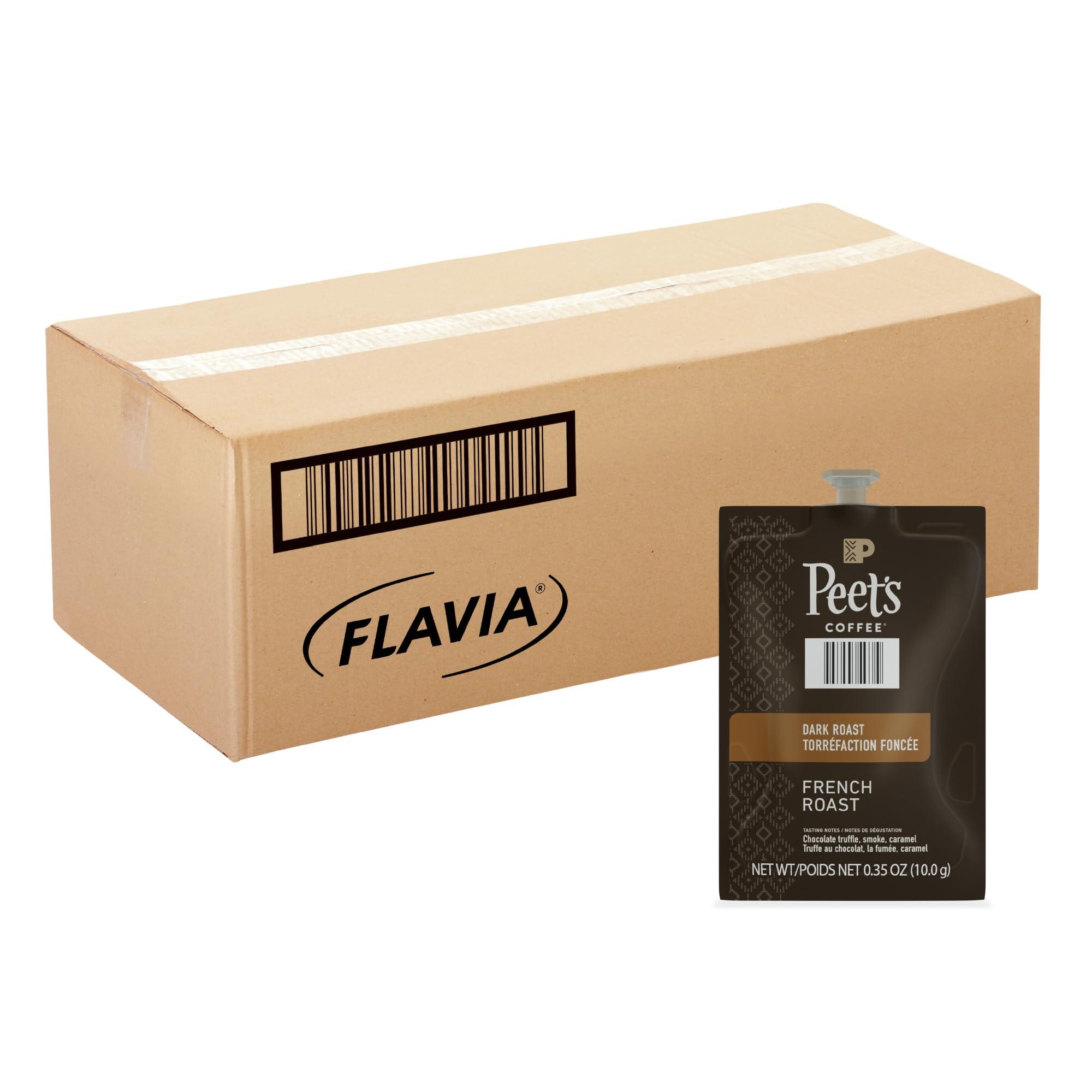 Flavia Peet\'s Coffee & Tea Flavia Ground Coffee Freshpacks, French Roast, 0.35 Oz Freshpack, 76/carton