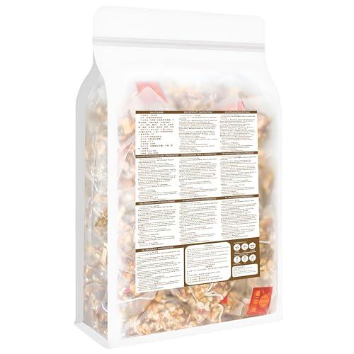 Plant Gift 100% Pure Natural Herbal Tea, Radix Fici Hirtae Poria cocos Bean Jelly Tea Bag, 250g/8.81oz (5g*50bags) Tartary buckwheat, Coix seed, Poria cocos, Caffeine Free, No Additives, Non-GMO