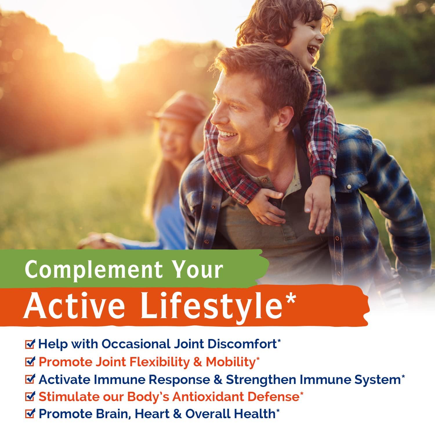 Innate Vitality Innate Vitality Turmeric Curcumin Supplement 1800mg with Black Pepper Extract 95% Curcuminoids, Extra Strength & Enhanced Absorption, Joint Support, Healthy Inflammatory Response, Antioxidant, 90 Caps