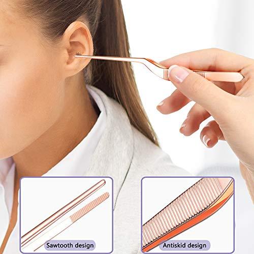 SourceTon 9 Pcs Ear Pick Earwax Removal Kit, SourceTon Ear Cleansing Tool Set, Ear Curette Ear Wax Remover Tool with a Cleaning Brush and Storage Box